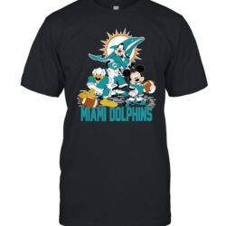Mickey Donald Goofy Miami Dolphins T-Shirt custom for fan