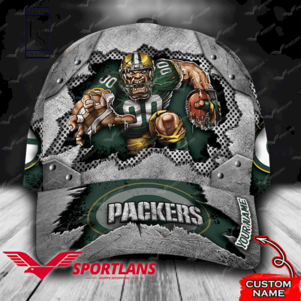 Green Bay Packers Mascot Personalized 3D Classic Cap