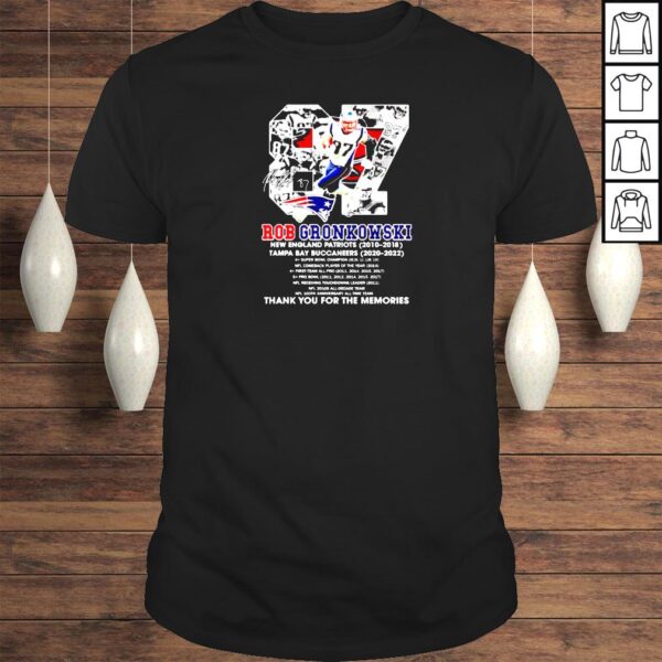 87 Rob Gronkowski New England Patriots and Tampa Bay Buccaneers shirt