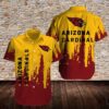 ARIZONA CARDINALS YELLOW AND RED HAWAIIAN SHIRT FOR FANS