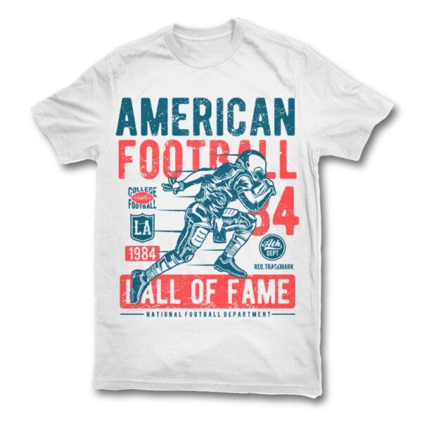 American Football hall of fame T shirt Design for fans