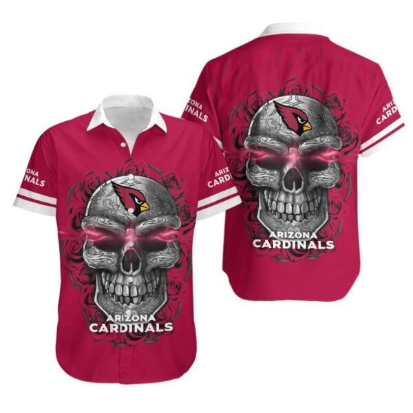 Arizona Cardinals Sugar Skull NFL Hawaiian Shirt For Fans