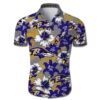 BALTIMORE RAVENS NFL FLORAL HAWAIIAN SHIRT FOR FANS