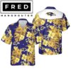 BALTIMORE RAVENS NFL HAWAIIAN SHIRT FOR FANS 01 BALTIMORE RAVENS NFL HAWAIIAN SHIRT FOR FANS 01