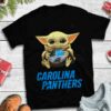 Baby Yoda Hug Carolina Panthers T shirt For Fans