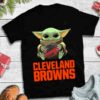 Baby Yoda Hug Cleveland Browns T shirt For Fans