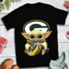 Baby Yoda Hug Green Bay Packers T shirt For Fans