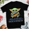 Baby Yoda Hug Los Angeles Chargers T-shirt For Fans Baby Yoda Hug Los Angeles Chargers T shirt For Fans