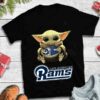 Baby Yoda Hug Los Angeles Rams T shirt For Fans