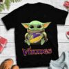Baby Yoda Hug Minnesota Vikings T-shirt For Fans Baby Yoda Hug Minnesota Vikings T shirt For Fans
