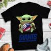 Baby Yoda Hug New York Giants T-shirt For Fans Baby Yoda Hug New York Giants T shirt For Fans