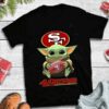 Baby Yoda Hug San Francisco 49ers T-shirt For Fans Baby Yoda Hug San Francisco 49ers T shirt For Fans
