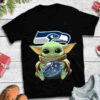Baby Yoda Hug Seattle Seahawks T-shirt For Fans Baby Yoda Hug Seattle Seahawks T shirt For Fans