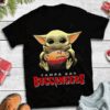 Baby Yoda Hug Tampa Bay Buccaneers T shirt For Fans