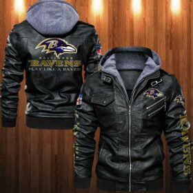 Baltimore Ravens Leather Jacket Play Like A Raven