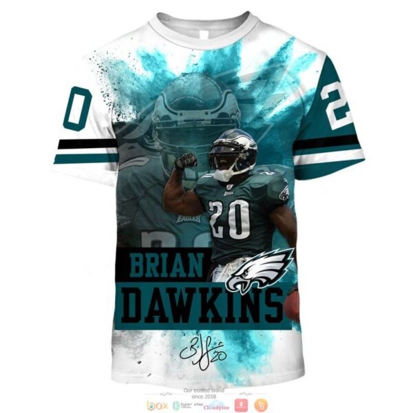 Brian DawkinsPhiladelphia Eagles NFL full 3D Tshirt for fans