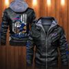 Buffalo Bills Leather Jacket Angry Santa Claus