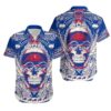 Buffalo Bills Skull NFL Hawaiian Shirt For Fans Buffalo Bills Skull NFL Hawaiian Shirt For Fans