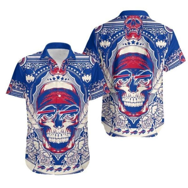 Buffalo Bills Skull NFL Hawaiian Shirt For Fans