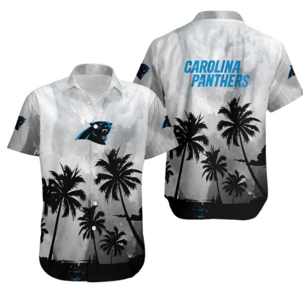 Carolina Panthers Coconut Trees NFL Hawaiian Shirt For Fans
