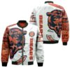 Chicago Bears Nfl 3d Bomber Jacket for fans Chicago Bears Nfl 3d Bomber Jacket for fans
