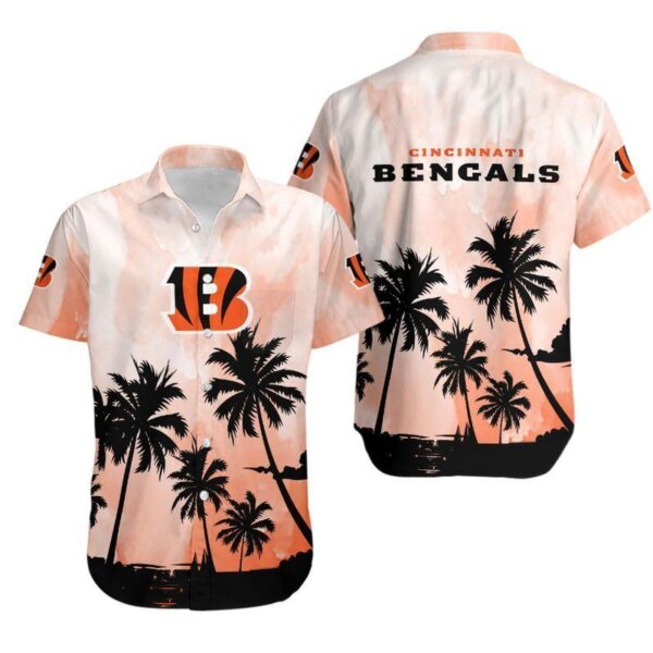 Cincinnati Bengals Coconut Trees NFL Hawaiian Shirt For Fans