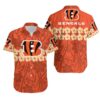 Cincinnati Bengals Flower and Logo Hawaiian Shirt For Fans
