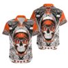 Cincinnati Bengals Skull NFL Hawaiian Shirt For Fans 01 Cincinnati Bengals Skull NFL Hawaiian Shirt For Fans 01