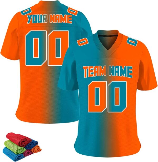 Custom-Football-Jersey-Embroidered-Your-Names-and-Numbers-miami-color