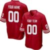 Custom Football Jersey Embroidered Your Names and Numbers – red Custom Football Jersey Embroidered Your Names and Numbers red
