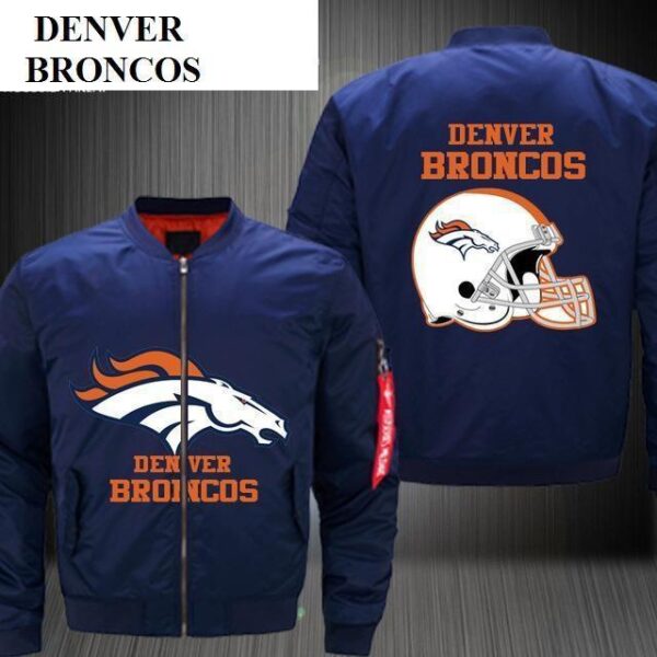 Denver Broncos Bomber Jacket NFL Blue