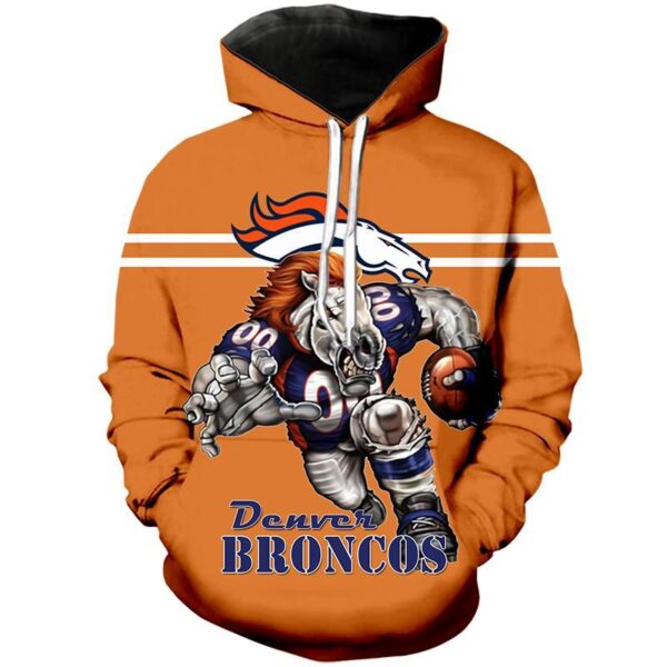 Denver Broncos NFL Ultra cool Pullover 3d Hoodie custom fan