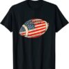 Flag American Football Season Party Footballer T-Shirt for fans Flag American Football Season Party Footballer T Shirt for fans