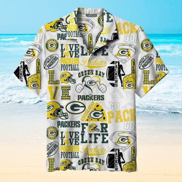 GREEN BAY PACKERS NFL HAWAIIAN SHIRT love football