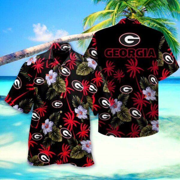 Georgia Bulldogs NFL HAWAIIAN SHIRT SHORT 3D FOR FANS