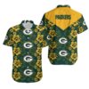 Green Bay Packers Flowers Hawaiian Shirt For Fans Green Bay Packers Flowers Hawaiian Shirt For Fans