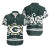 Green Bay Packers Hibiscus Flowers Hawaiian Shirt For Fans