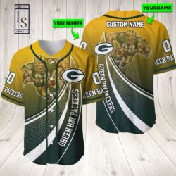 Green-Bay-Packers-Mascot-Personalized-Baseball-Jersey