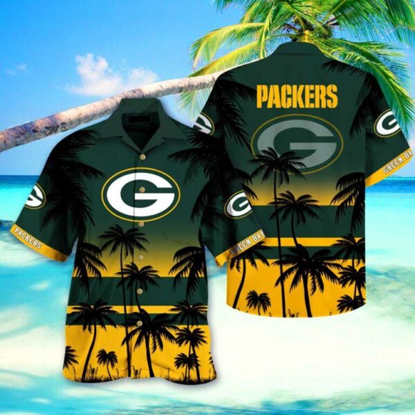 Green Bay Packers NFL HAWAIIAN SHIRT SHORT 3D FOR FANS 01