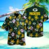 Green Bay Packers NFL green coconut hawaiian shirt short 3D for fan Green Bay Packers NFL green coconut hawaiian shirt short 3D for fan