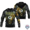 Green Bay Packers love Dragon Nfl 3D full Hoodie