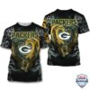 Green Bay Packers love Dragon Nfl full 3D T Shirt