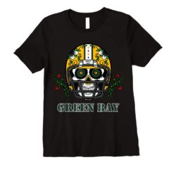 Green Bay packers nfl Helmet Skull Day T-Shirts for fans