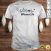 Heartbeat coffee new england patriots nurse life shirt Heartbeat coffee new england patriots nurse life shirt