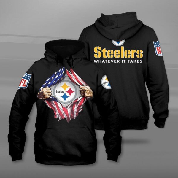 Hoodie 3D Pittsburgh Steelers For Fans 02