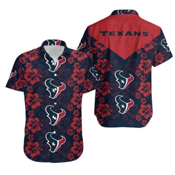 Houston Texans Flowers Hawaiian Shirt For Fans