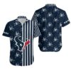 Houston Texans Stripes and Skull Hawaiian Shirt For Fans