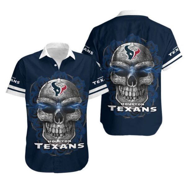 Houston Texans Sugar Skull NFL Hawaiian Shirt For Fans