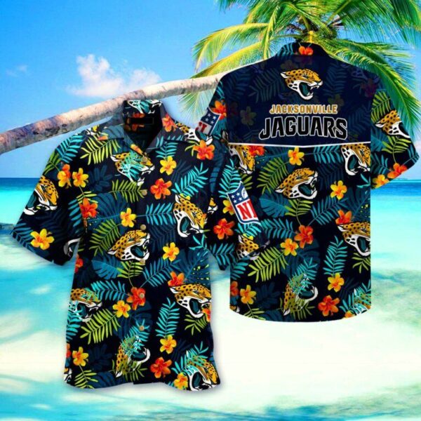 JACKSONVILLE JAGUARS NFL HAWAIIAN SHIRT SHORT 3D FOR FANS