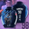 Jeffery Simmons Tennessee Titans Hoodie 3D All Over Print Jeffery Simmons Tennessee Titans Hoodie 3D All Over Print
